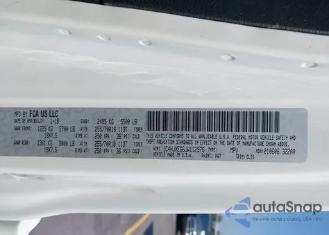 2018 Jeep Wrangler Unlimited Sahara 4X4 z USA, uszkodzony, nr VIN 1C4HJXEG6JW112976